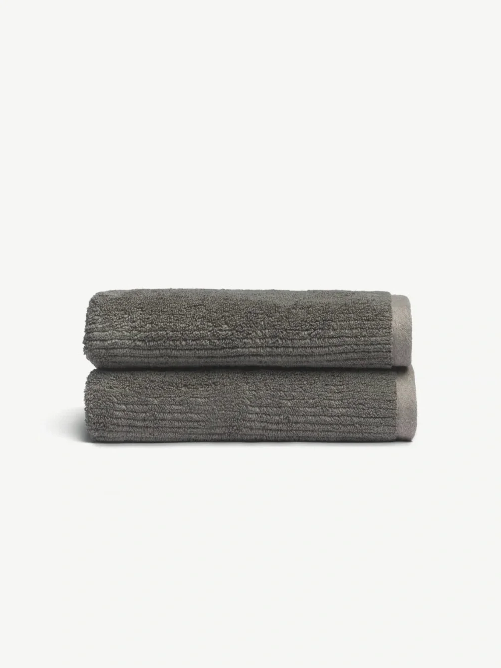 Cozy Earth Plush Hand Towels in Charcoal 2 each 1091